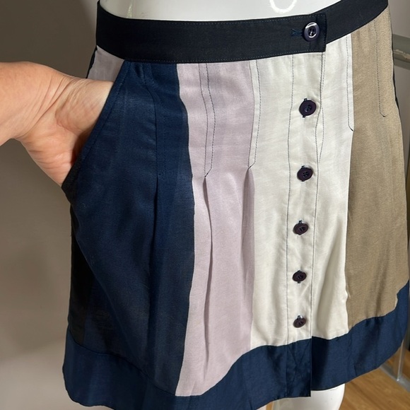 Marc by Marc Jacobs Sz 4 Front Button 100% Cotton Skirt - Picture 2 of 6